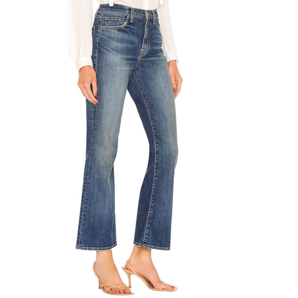 Nili Lotan Boot Cut Jeans Womens 25 Classic Wash Blue High Rise